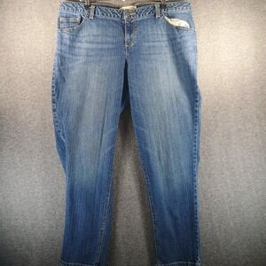 Fashion Bug Women Jeans Size 22W Stretch Denim Straight Leg Medium Wash